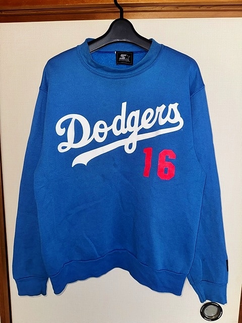 MLB メジャーリーグ 野茂英雄 nomo ロサンゼルス ドジャース dodgers starter 野球ユニフォーム スウェット アメリカ製 大谷 大谷翔平 wbc