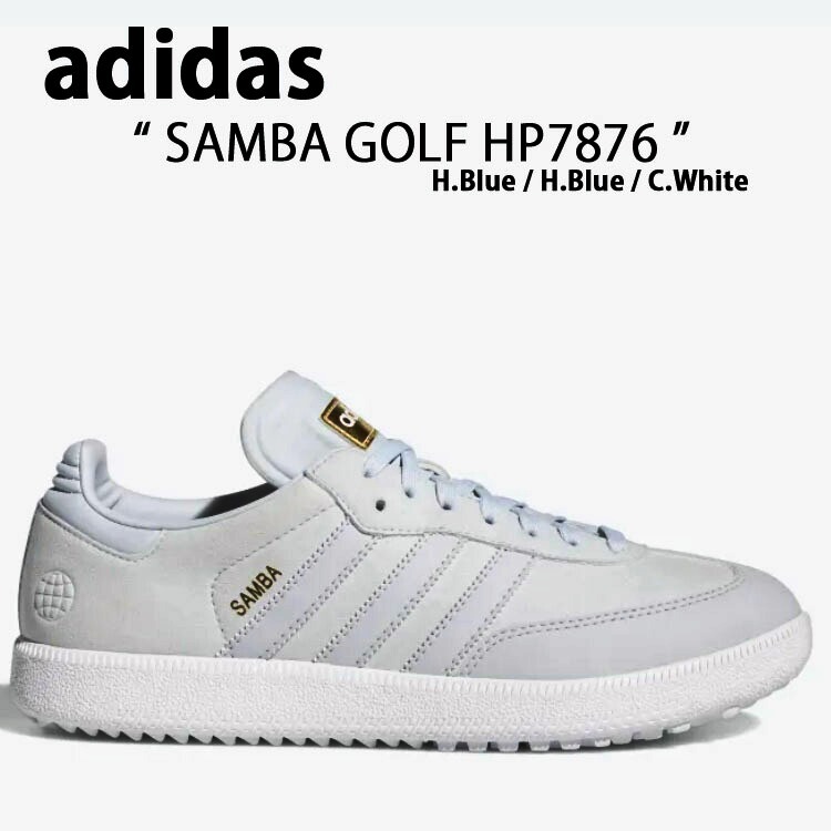 試着程度未使用 タグ付 adidas アディダス スニーカー SAMBA GOLF HP7876 サンバ ゴルフ Blue WHITE ブルー ホワイト ゴルフシューズ 26cm