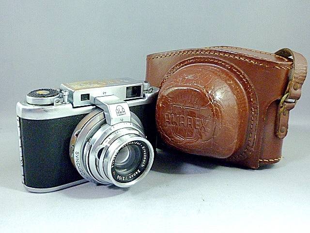 レア◆ドイツ・アカ AKA AKAREX Ⅲ Xenon2/50 動作確認済 良品 革ケース付