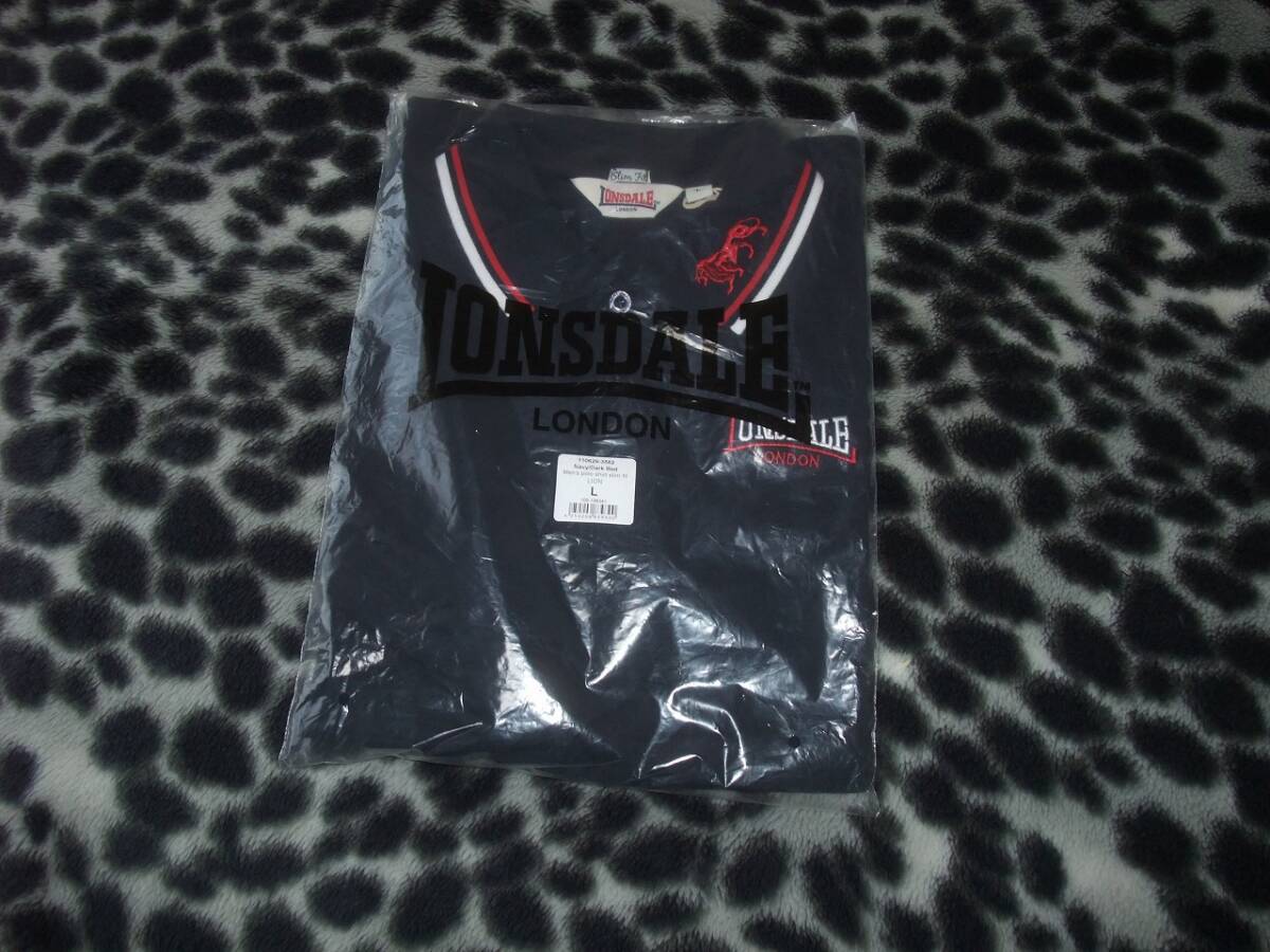 LONSDALE ロンズデール / スリムフィットポロシャツ(LION) Navy