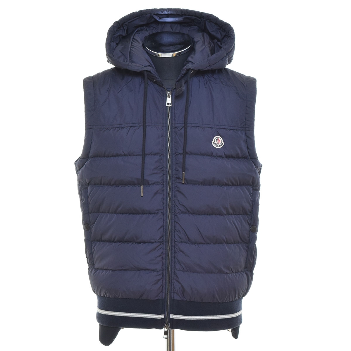 ●577567 MONCLER モンクレール ●ダウンベスト MAGLIA GILET B20918433300 サイズM メンズ ネイビー