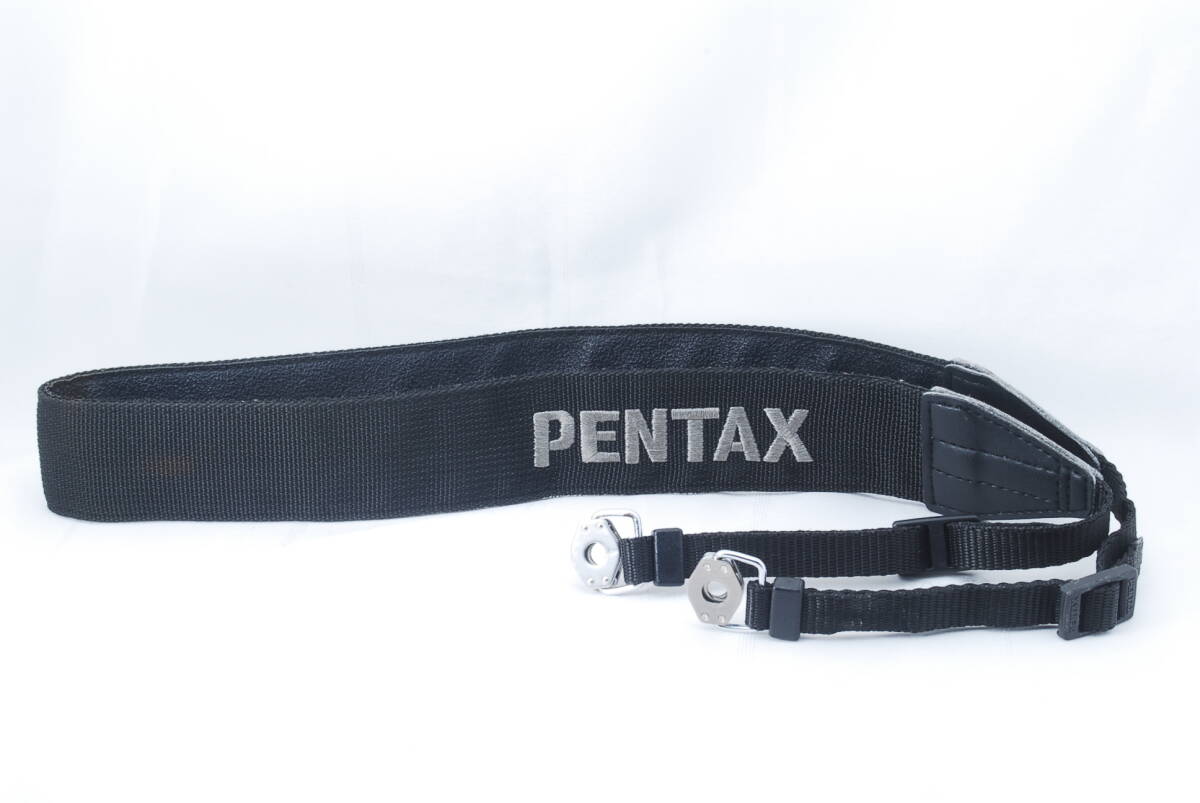 ☆Pentax ペンタックス 645N 6×7 645/67用 ワイド ストラップ 黒色×グレー 刺繍文字 金具付き 中判 フィルムカメラ Camera Strap☆
