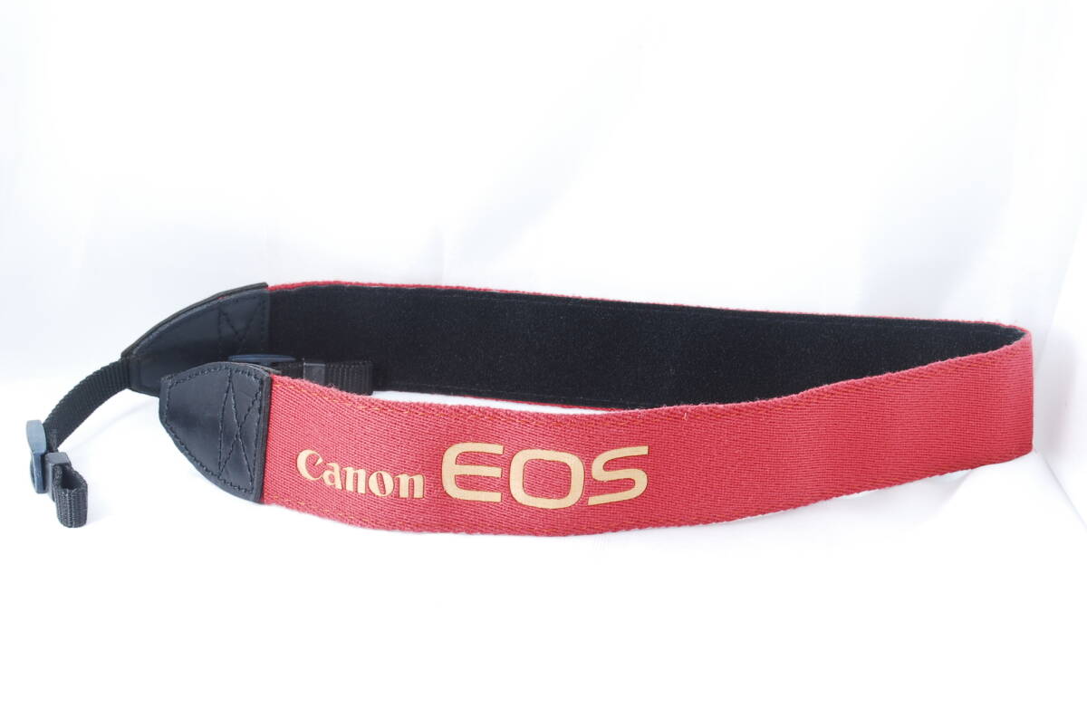 ☆Canon キヤノン EOS カメラ ストラップ 赤色(レッド)×金色(ゴールド) イオス 純正 ショルダー ネック Camera Strap☆ 
