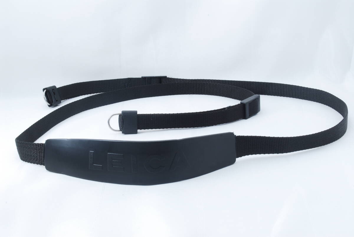 ☆LEICA ライカ 純正 カメラ キャリング ストラップ 黒色(ブラック) 金具付き ドイツ製 Germany M2 M3 M4 M5 M6 M7 MP等に Camera Strap☆ 