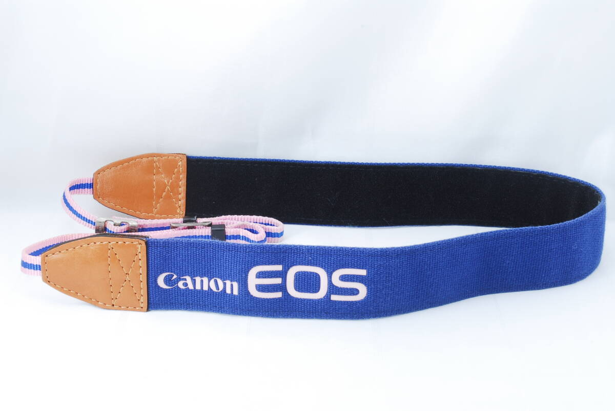 ☆Canon キヤノン CPE 青色 ピンク カメラ ストラップ EOS イオス CANON’S PERSONAL EQUIPMENT ショルダー ネック Camera Strap☆