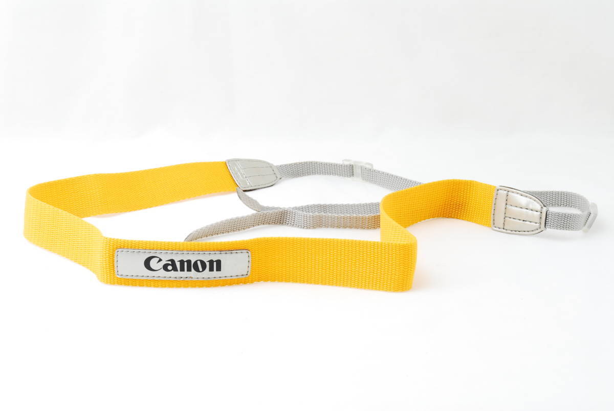 ☆未使用☆Canon キヤノン 水中カメラ オートボーイ AUTOBOY ストラップ 黄色(イエロー)×銀色(シルバー) 防水 ショルダー Camera Strap☆