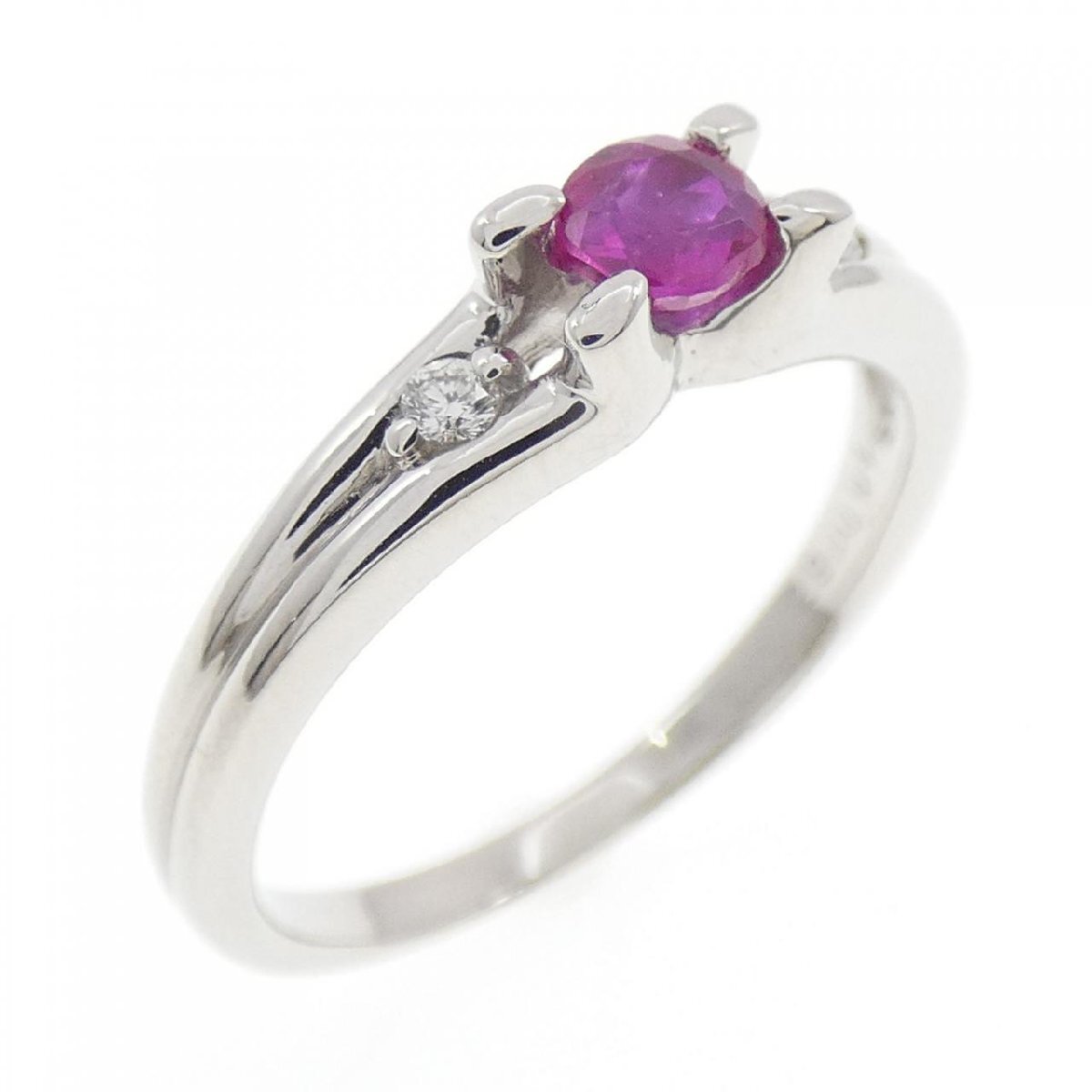 PT900 ルビー リング 0.29CT