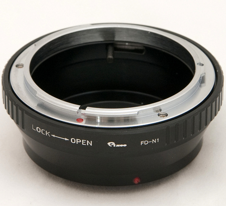 キヤノン Canon FDマウントレンズ → ニコン１ Nikon 1 マウントアダプター J5 V3