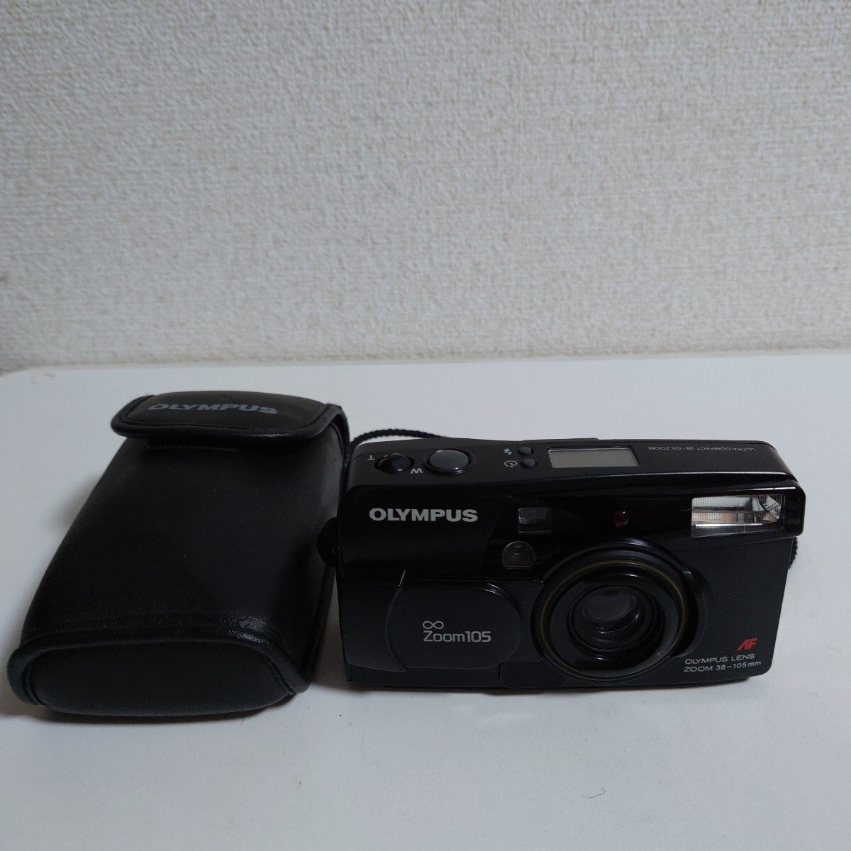 【ケース付き】オリンパス Olympus ∞ ZOOM 105 ブラック コンパクトカメラ