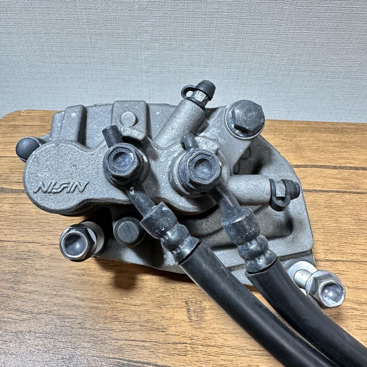 HONDA ゴールドウィング リアブレーキ キャリパー ブレーキホース ライン パッド 付き GL1800 (191)