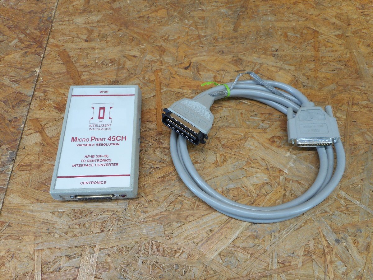 ◎【通電のみ確認】インテリジェント インターフェース Micro Print 45CH プリンター用インターフェースコンバーター 現状品◎Z-3518
