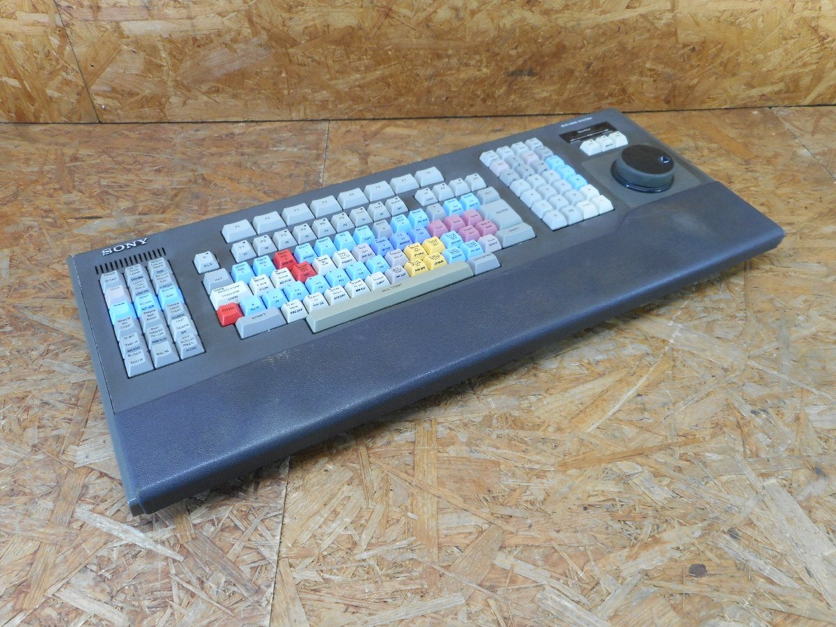 ◎システム編集用キーボード SONY BKE-9400A EDITING KEYBOARD BVE-9100 EDITING CONTROLLER 通電のみ確認 ジャンク◎Z-3557
