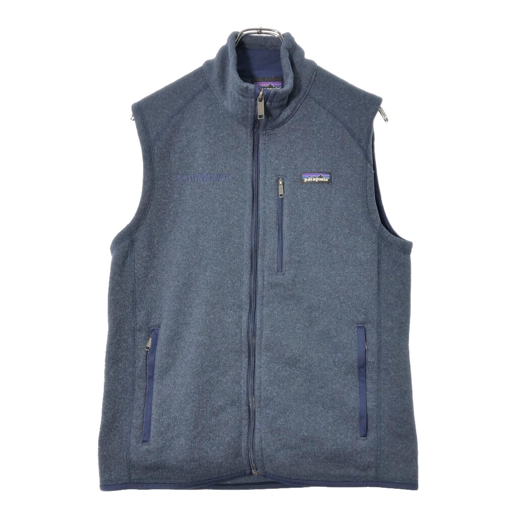 patagonia パタゴニア ベターセーター フリースベスト アウトドア ネイビー(メンズ M)中古 古着 X0607