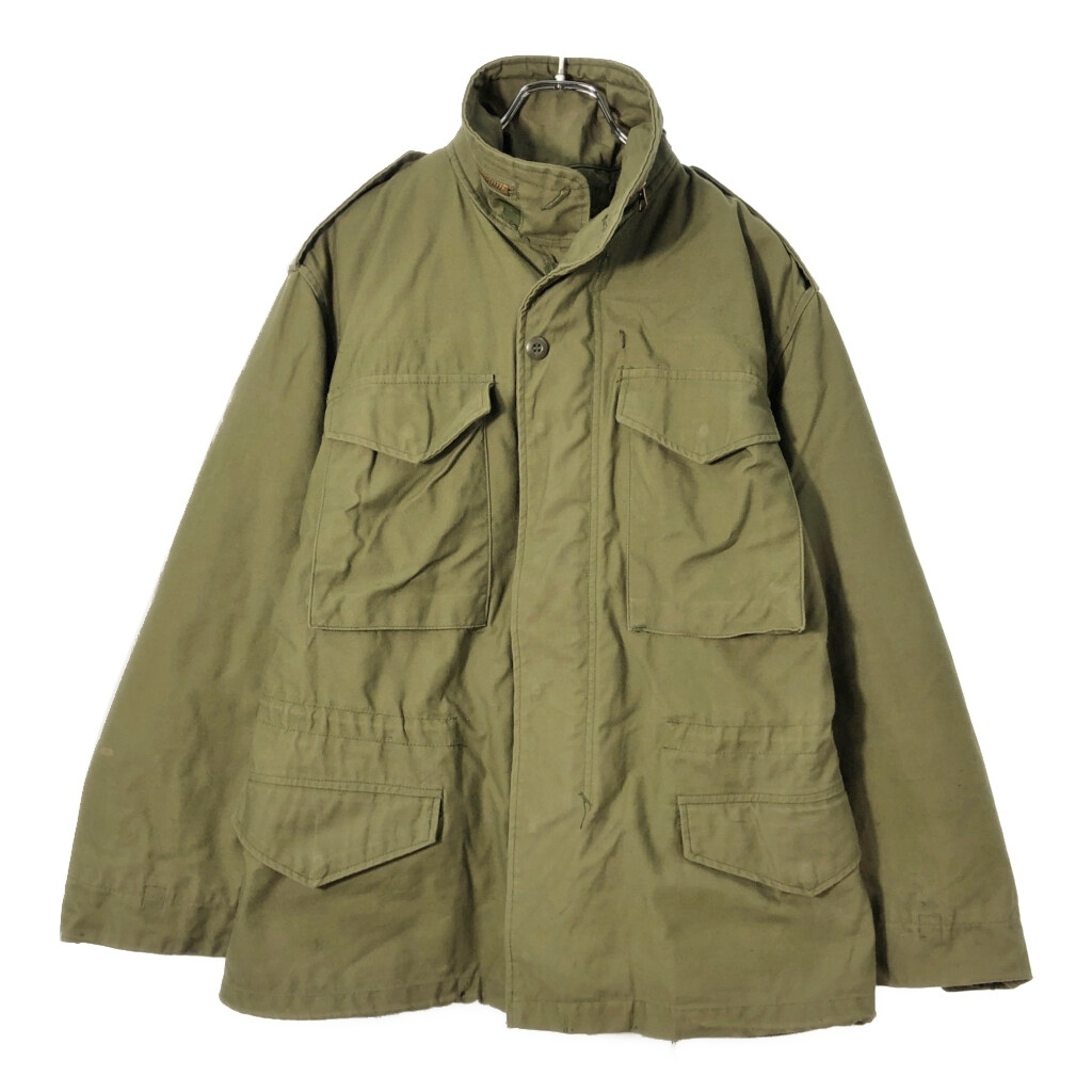 70年代 米軍実物 U.S.ARMY M-65 フィールドジャケット 3rd ヴィンテージ ミリタリー オリーブ(メンズ SMALL SHORT)中古 古着 X1933