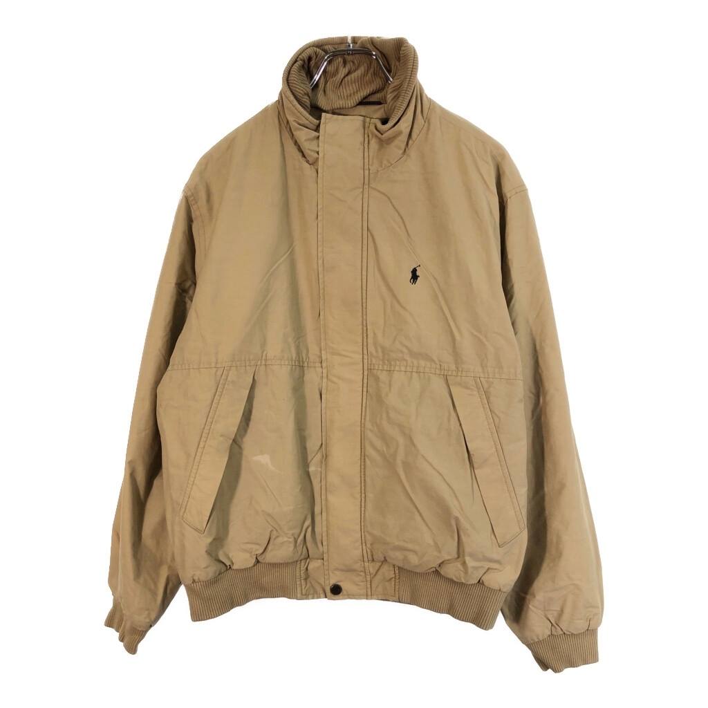 Polo by Ralph Lauren ポロ ラルフローレン ウォームアップジャケット ベージュ(メンズ M)中古 古着 X2615