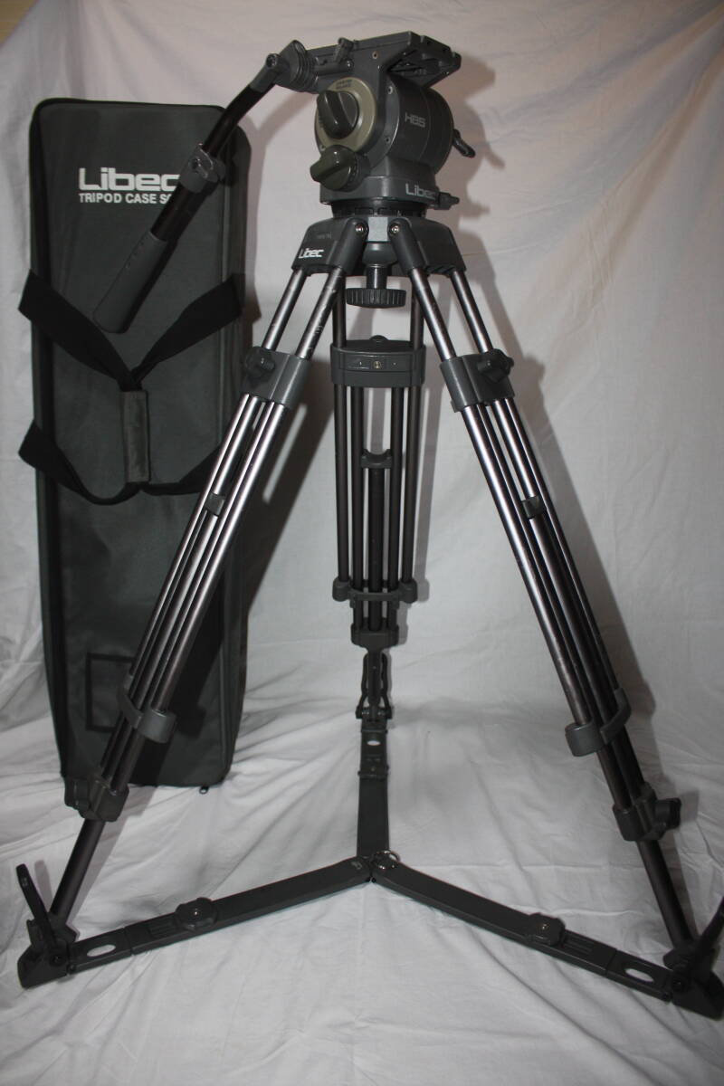Libec 85＋SC-9　3段ビデオ三脚(ボール径100mm)＋ソフトケース　(検索：リーベック、マンフロット、Vinten、Sachtler、RS-250、PXW-、PMW-)