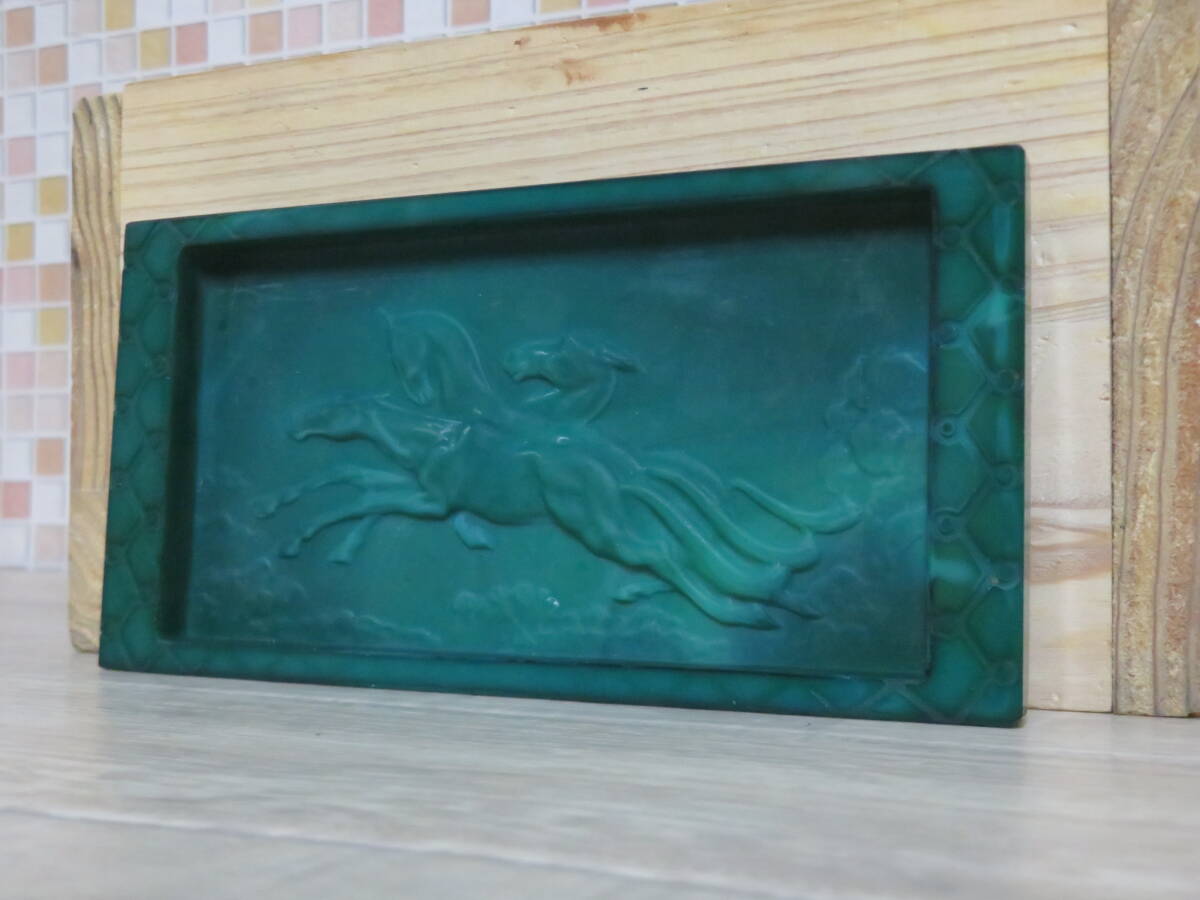 置物? オブジェ 馬 彫り 詳細不明 室内保管品 