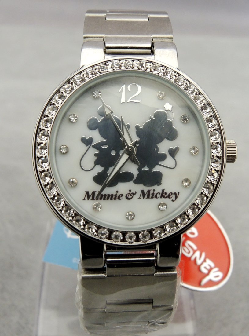Disney Minnie & Mickey Quartz 32mm ミニー&ミッキー Time concepts 腕時計 ディズニークオーツ 電池 未使用品 付属品なし