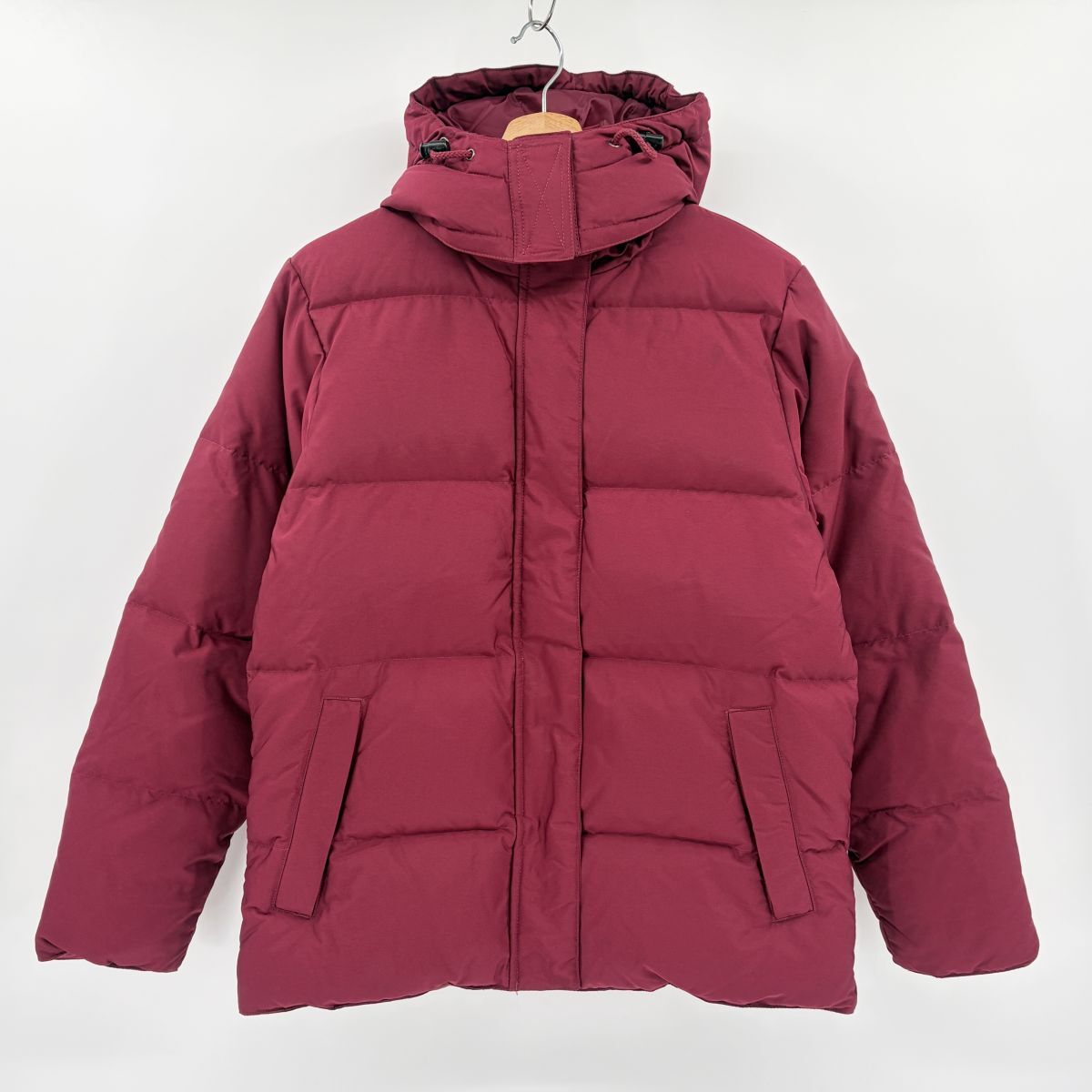 国内正規品★ L.L.Bean エルエルビーン レディース フード付 ダウンジャケット 濃ピンク Sサイズ ダブルジップ 中綿 ダウン 古着