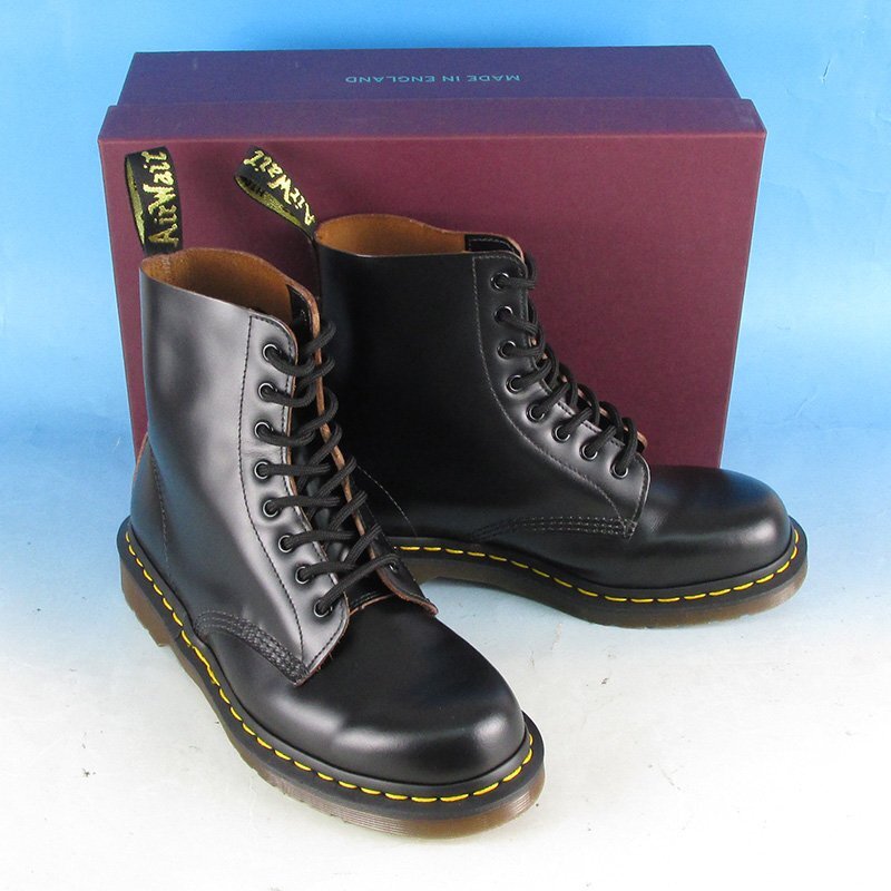 MFF17179 Dr.Martens ドクターマーチン 1460 8ホール ブーツ イングランド製 ブラック UK8/US9 美品