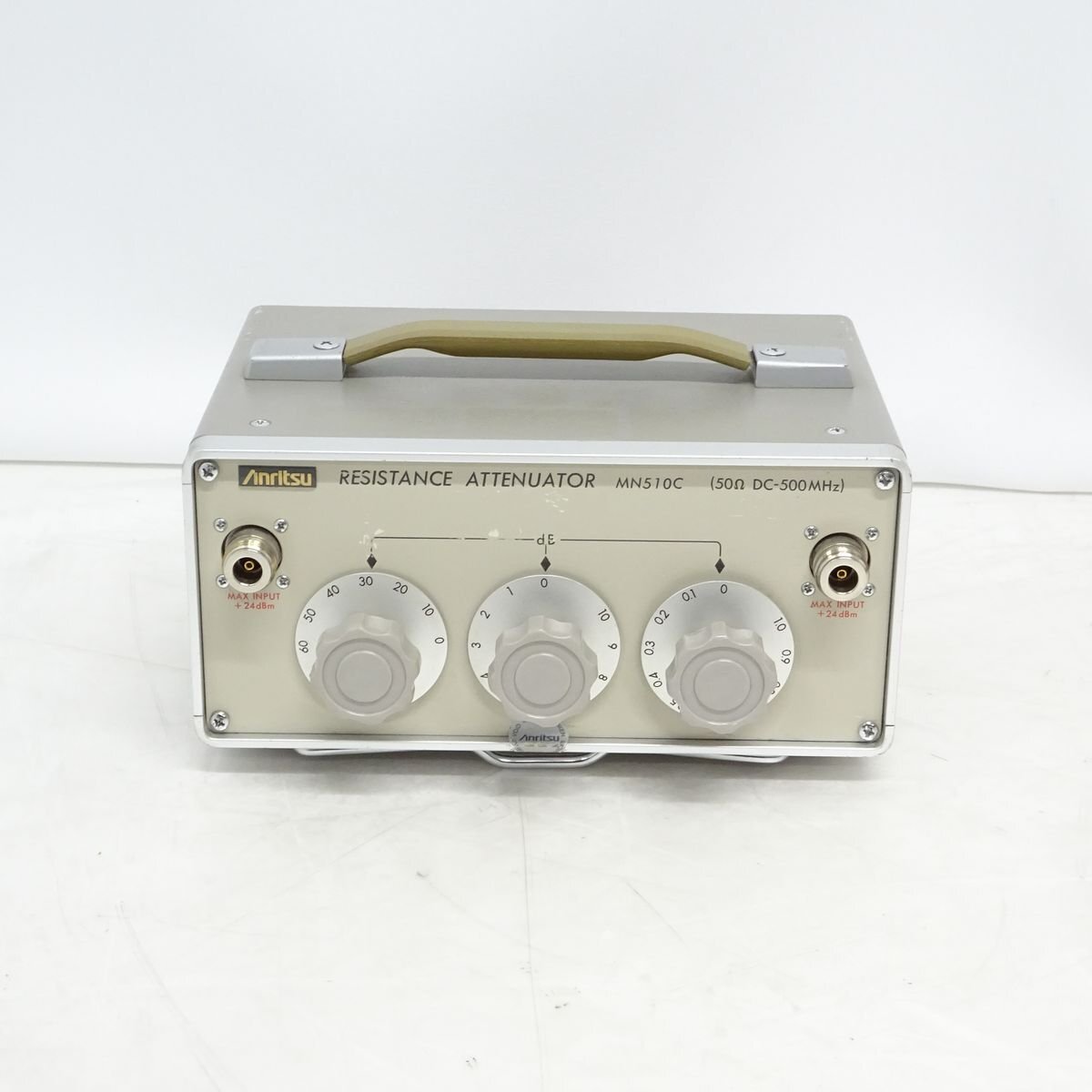 Anritsu MＮ510C RESISTANCE ATTENUATOR N型コネクタ 50Ω DC-500MHz 抵抗減衰器【中古/減衰確認済み/現状品】#441961