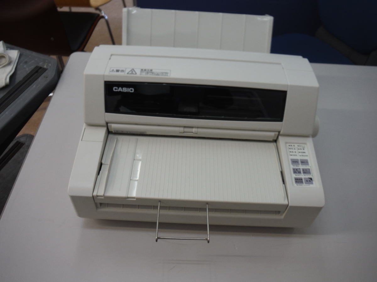 ○BFa　CASIO　カシオ　楽一　水平インサート型ドットインパクトプリンタ　S-PR-105BX　中古　鳥取県　引取歓迎