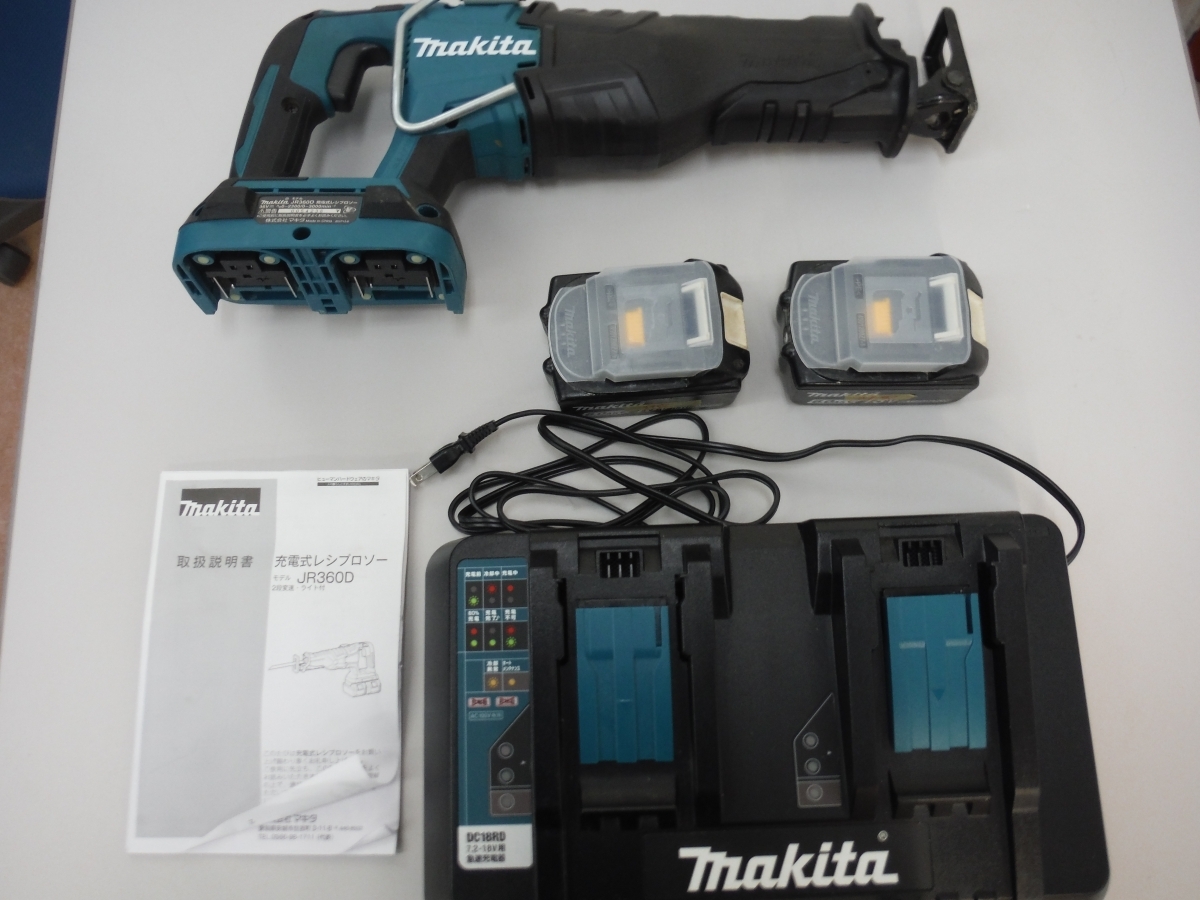 ○BFa　makita　マキタ　充電式レシプロソー　JR360DPG2　中古　鳥取県　引取歓迎