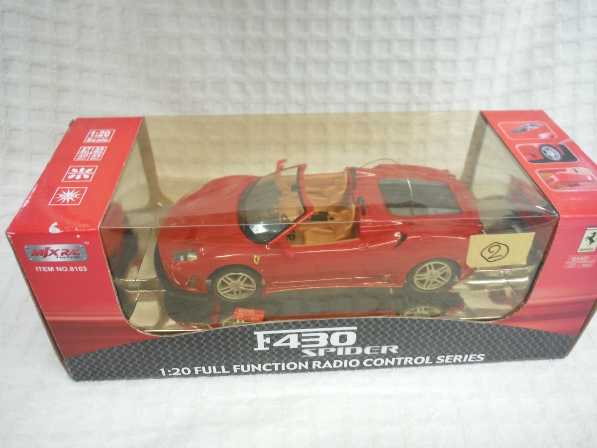 ○BFa　MEJIAXIN TOYS　RC　1/20 FERRARI F430 SPIDER　フェラーリF430スパイダー　未開封　②　鳥取県　引取歓迎