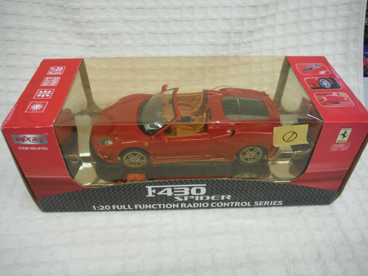 ○BFa　MEJIAXIN TOYS　RC　1/20 FERRARI F430 SPIDER　フェラーリF430スパイダー　未開封　①　鳥取県　引取歓迎