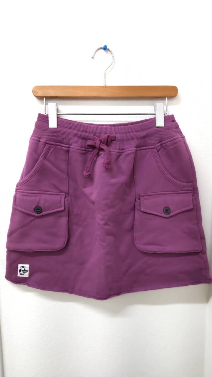 ☆☆CHUMS　チャムス　スウェットスカート　Lサイズ　アウトドア 　Purple