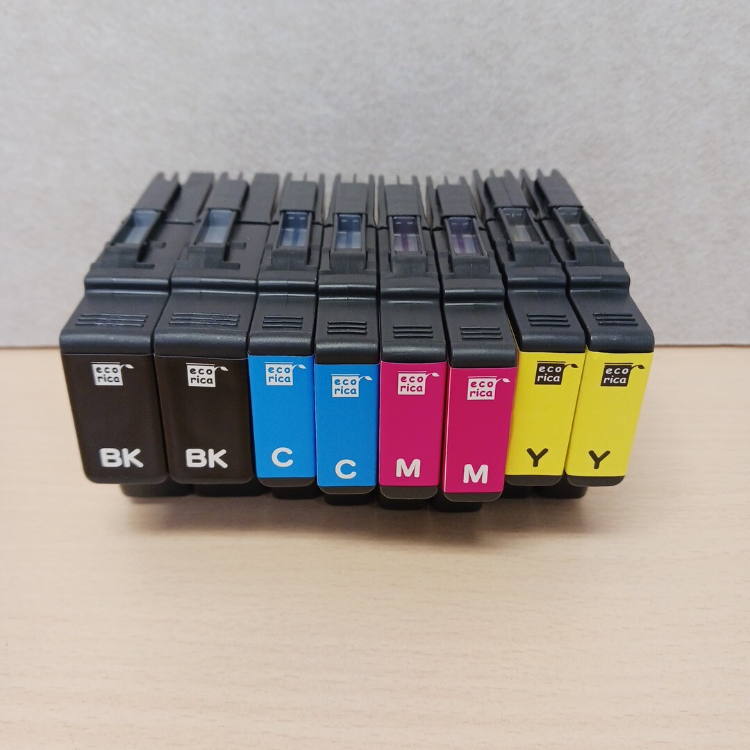 y010810k エコリカ【互換品】ecorica ブラザー Brother LC12(BK/C/M/Y) 8本セット インクカートリッジ