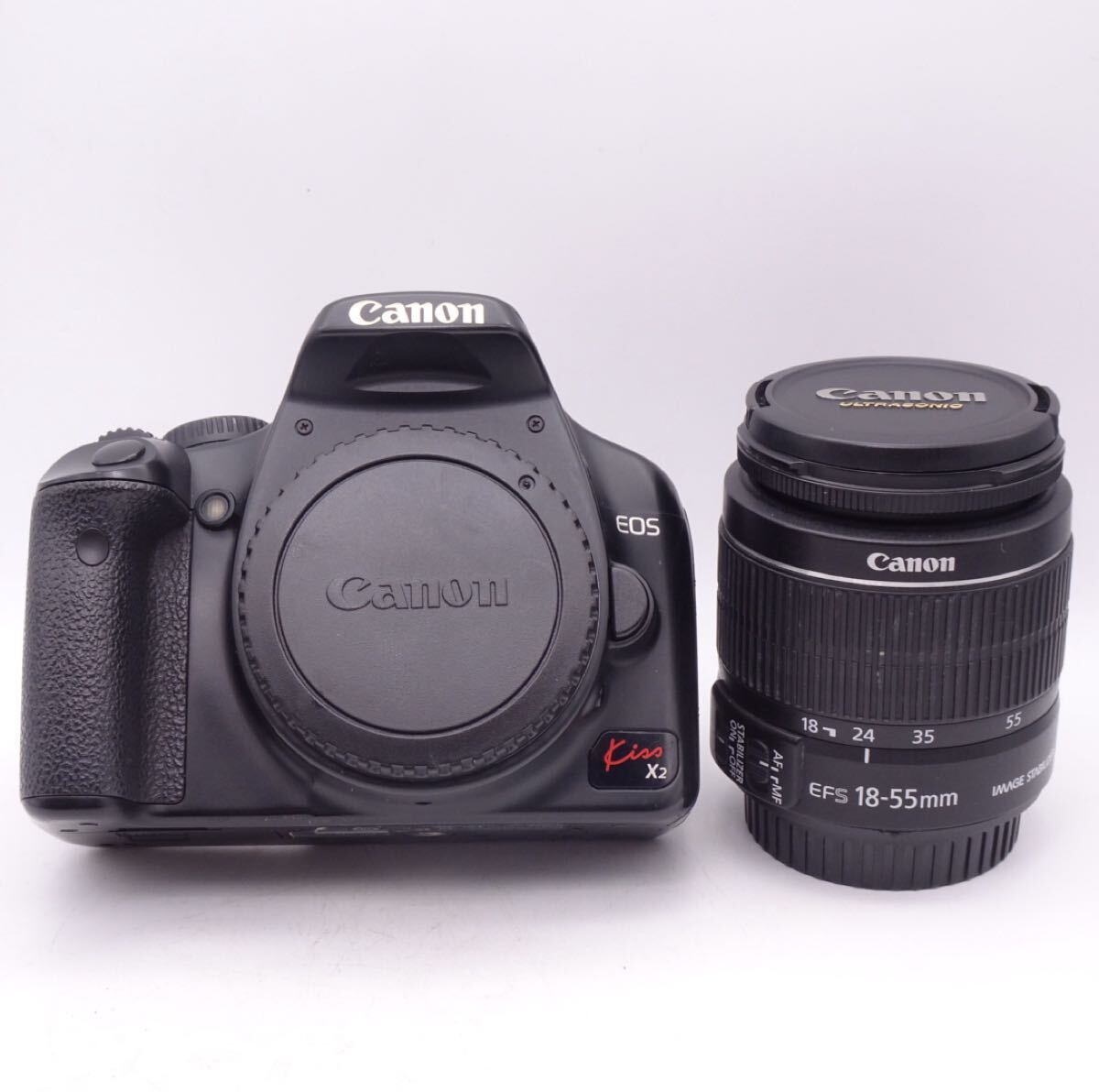 【動作確認済】Canon EOS kiss x2 ボディ デジタル一眼レフカメラ EF-S 18-55mm IS II レンズセット キヤノン 純正レンズ 