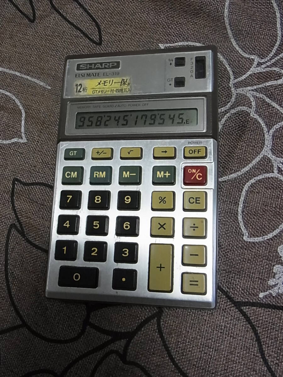 昭和レトロ　 SHARP 　ELSI MATE 　EL-319　 12桁　動作品　当時物