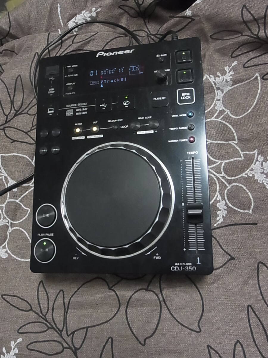 Pioneer DJ用CDプレーヤー ブラック CDJ-350　状態良好　動作品