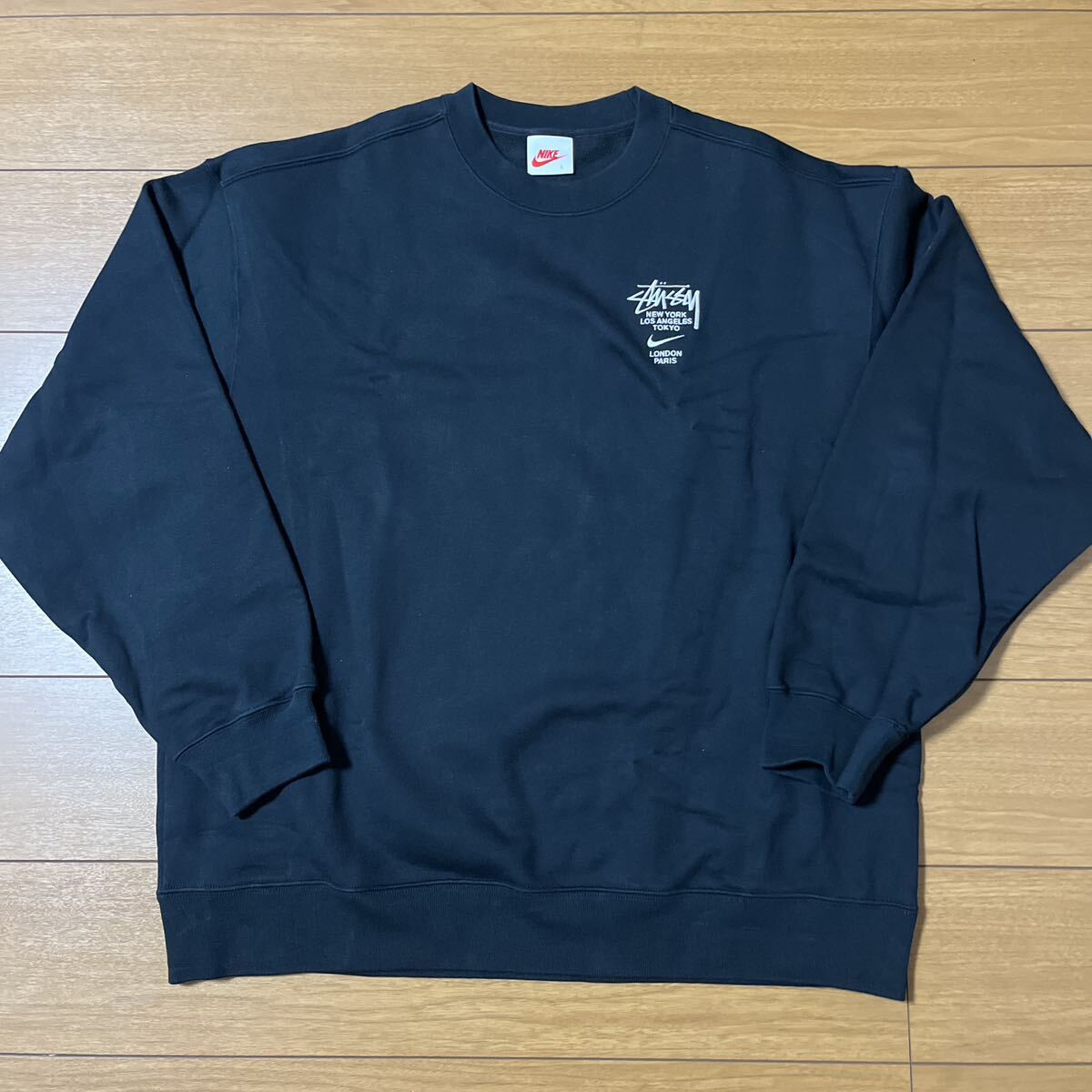 [試着のみ]2021 S/S Nike × Stussy International クルーネック スウェット(検:Tシャツ ジャケット パンツ デニム キャップ パーカー)