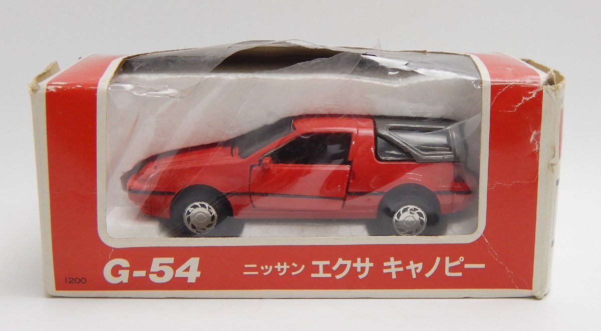 レア ヨネザワ ミニカー☆Yonezawa 1/40 ニッサン エクサ キャノピー 赤☆ダイヤペット 日産 旧車☆V0123688