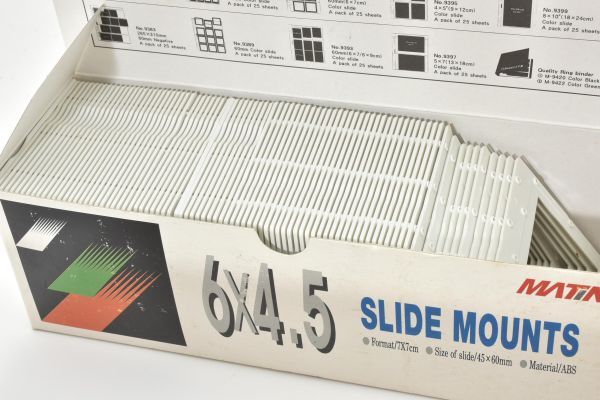 RU369★MATIN 6x4.5 SLIDE MOUNTS 2箱 6x6 SLIDE MOUNTS 2箱 おまとめ