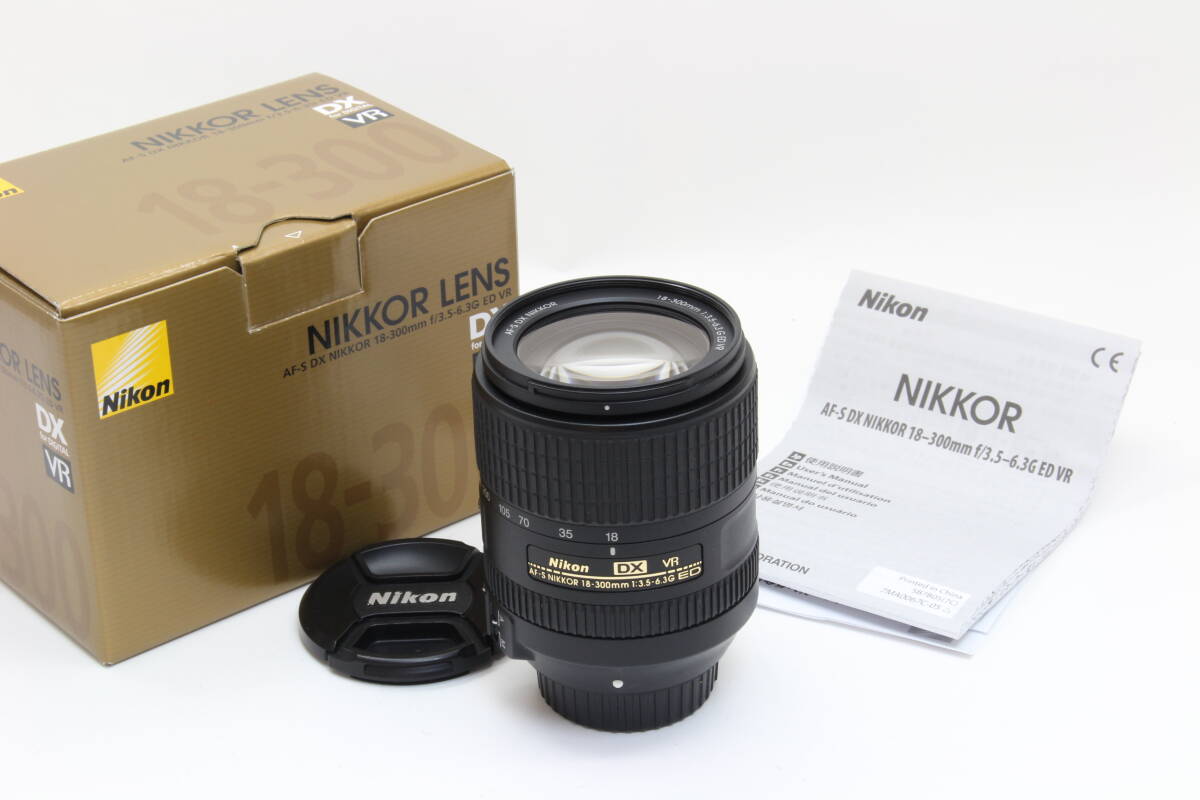 A+ (美品) Nikon ニコン DX AF-S NIKKOR 18-300mm F3.5-6.3G ED VR 初期不良返品無料