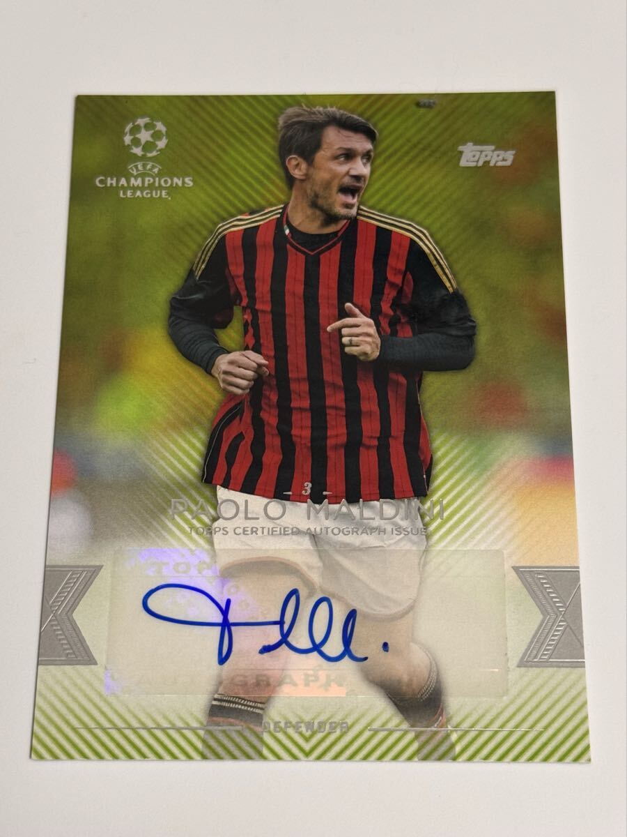 ACミラン topps パオロ・マルディーニ ACミラン 直筆サイン auto 150枚限定 直筆サインカード 59枚限定 EPOCH BBM auto