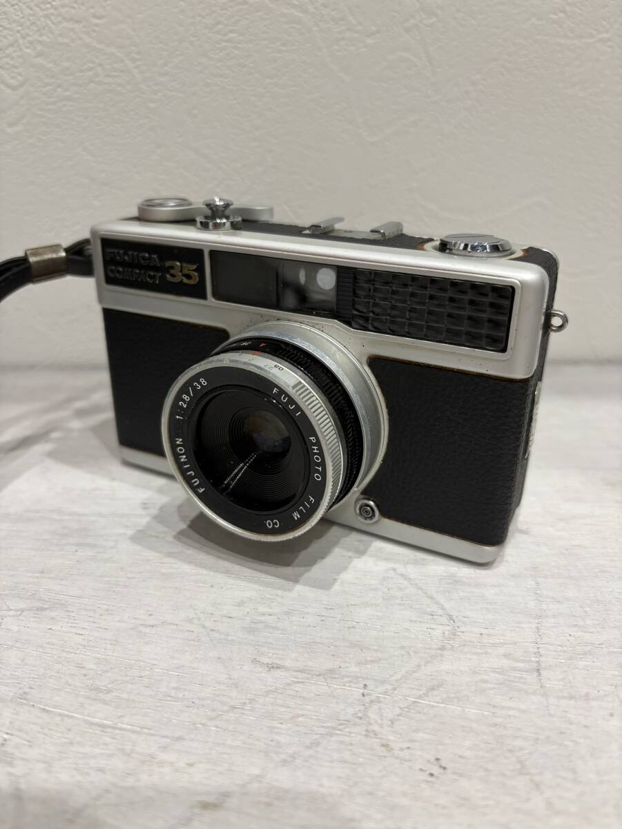 【美品】FUJICA フジカ COMPACT35 FUJINON 1:2.8/38 コンパクト フィルムカメラ 動作未確認 ジャンク ケース付き