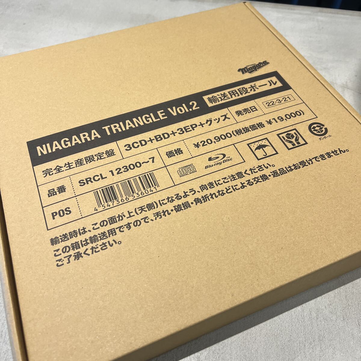 【完全生産限定盤】新品未開封/ナイアガラ トライアングル 3CD+Blu-ray+3EP＋グッズ/NIAGARA TRIANGLE Vol.2 VOX / 大瀧詠一/ 大滝詠一