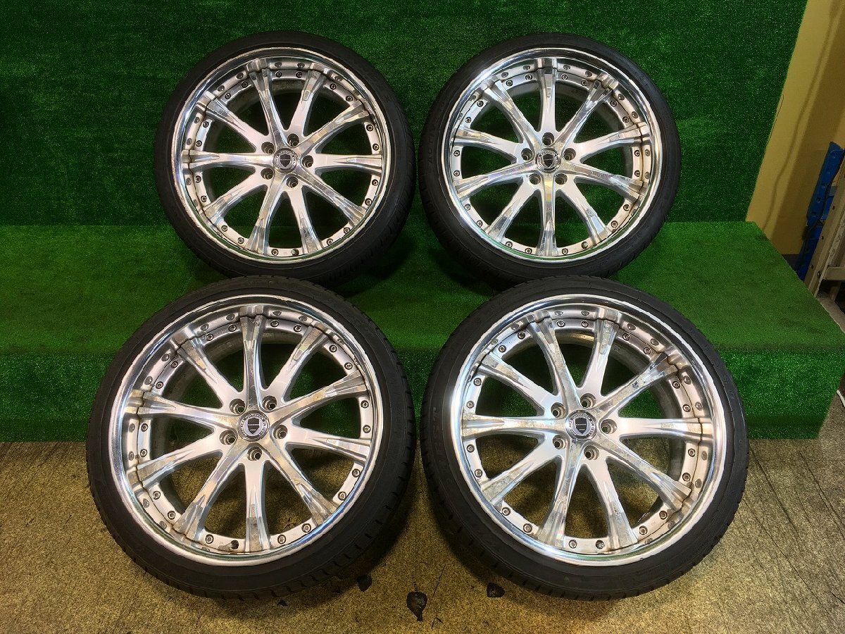 ｒ管理76947 H14 フェアレディZ Z33 】★WORK SW4 アルミ タイヤ 4本 20×9JJ ＋32 235/35 2本 20×10JJ ＋38 245/35 2本 PCD 114.3 5穴★