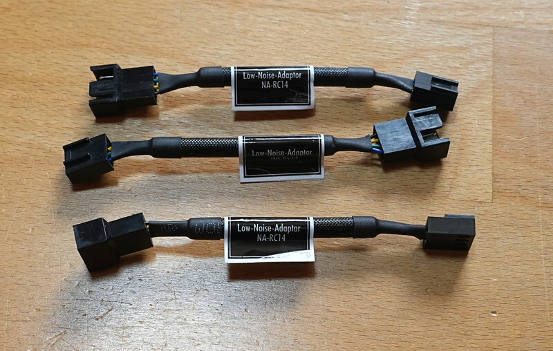 Noctua NA-RC14 ×3本セット Low-Noise Adaptor L.N.A (ローノイズアダプター NF-A12x25)