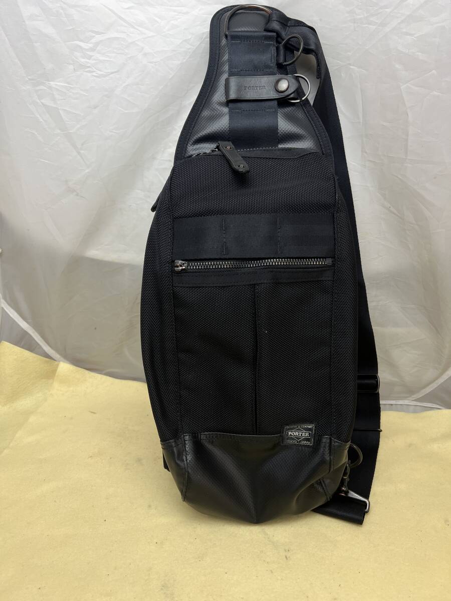 ◆◆定価49500円●美品●ポーター PORTER 吉田カバン ヒート HEAT ワンショルダーバッグ 黒 品番703-08000◆◆