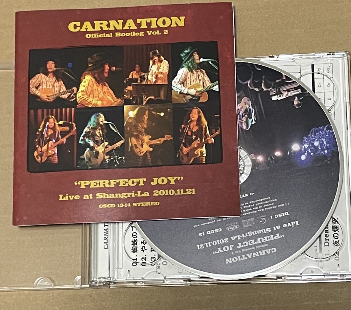 送料込 CARNATION - Official Bootleg Vol.2 PERFECT JOY Live at Shangri-La 2010.11.21 2CD / カーネーション / CSCD13