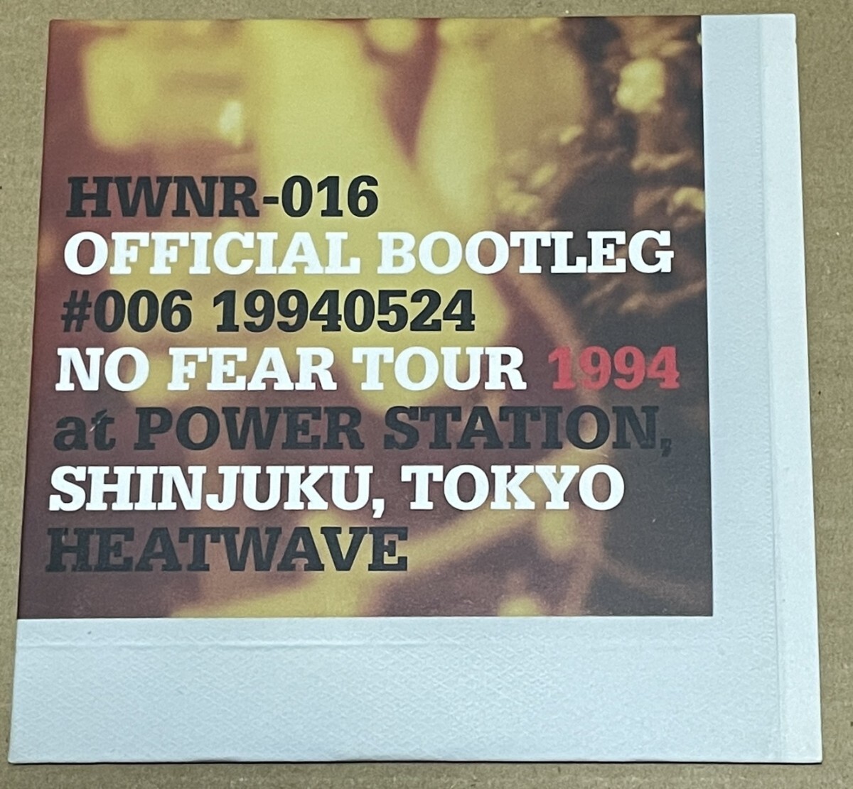 送料込 HEATWAVE - OFFICIAL BOOTLEG #006 19940524 CD / HWNR016