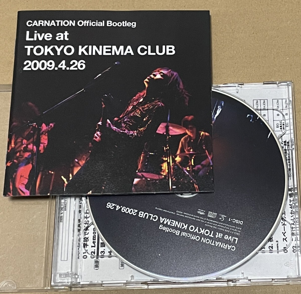 送料込 CARNATION - Official Bootleg Live at TOKYO KINEMA CLUB 2009.4.26 / カーネーション / CSCD2
