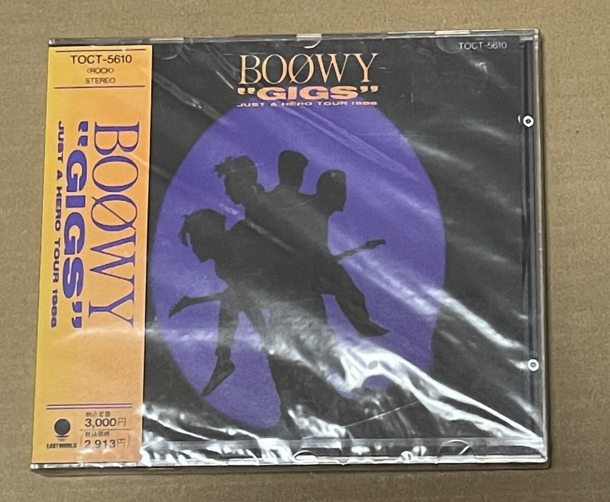 未開封 送料込 BOOWY - GIGS JUST A HERO TOUR 1986 CD / TOCT5610