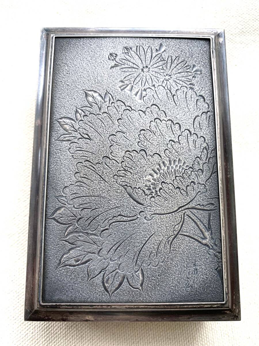 アンティーク　銀製　SILVER　タバコ　煙草入れ　小物入れ　約175.6g