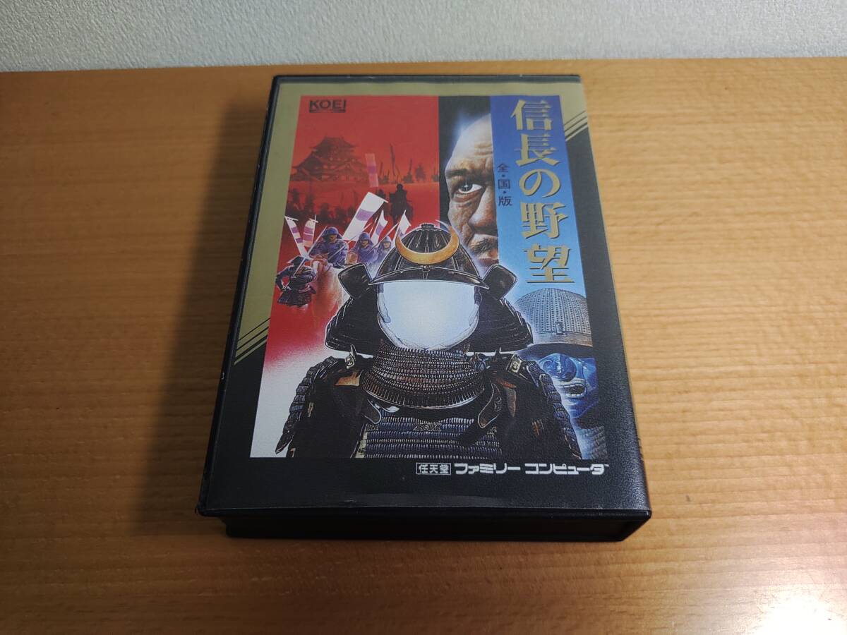 FC　ファミコン　信長の野望　全国版　　☆箱説あり　inn